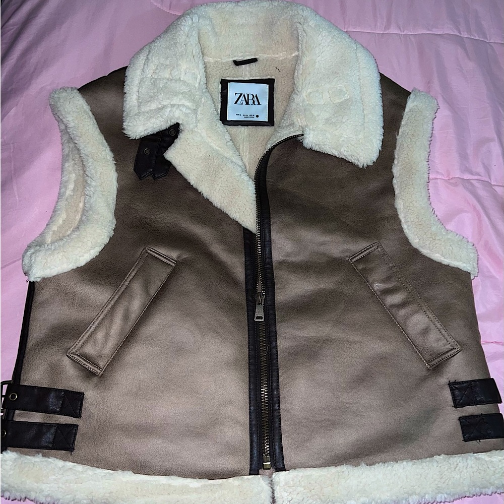 ZARA COMBINATION FLEECE VEST